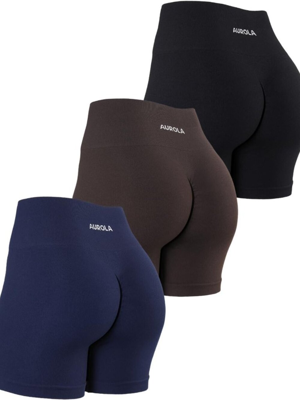 High-Waisted Tummy Control Workout Shorts for Women | Squat Proof Ribbed